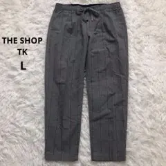 THE SHOP TK チェック テーパード パンツ L グレー メンズのサムネイル