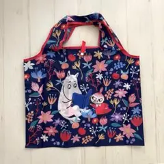 新品　ムーミン　ショッピングバッグ エコバッグ　お花畑　ミイ
