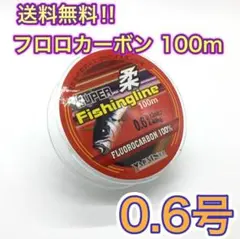 (L51)　フロロカーボン 0.6号 100m巻き 道糸　リーダー