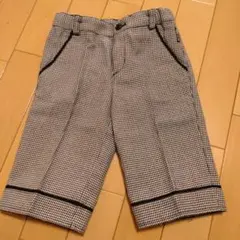 コムサイズム　チェック柄ハーフパンツ 110A