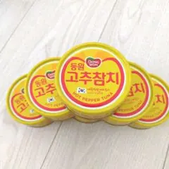 DONG WON やみつき韓国ツナ缶　唐辛子ツナ　6缶　コストコのサムネイル