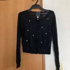 Cynthia Rowley ブラック クロップドカーディガン サイズ2