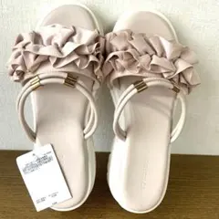 新品 RE RUKA レディース 厚底 サンダル ピンク 大きいサイズ LL