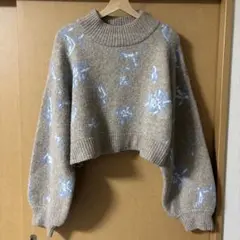 アズノウアズピンキー ニット 花柄 223528