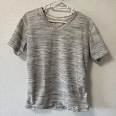 AZUL by moussy VネックTシャツ XS グレー系