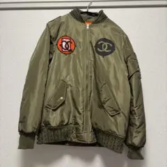 CHANEL オリーブグリーン MA-1ジャケット L　G-DRAGON