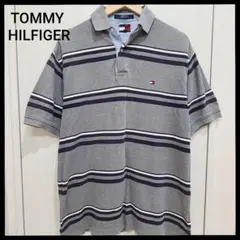 TOMMY HILFIGER　トミーヒルフィガー　半袖　ポロシャツ　ボーダー