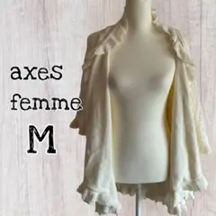 axes femmeトップス マルチwayニットカーディガン Mサイズ/USED