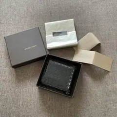 Bottega Veneta/ブラック二つ折り財布/ZIP
