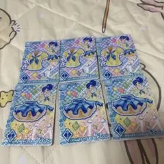 アイカツ アンコール ブルーステージコーデ 6枚セット 霧矢あおい