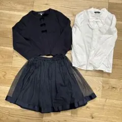 HushHush 130サイズ フォーマル服セット　リボン付き