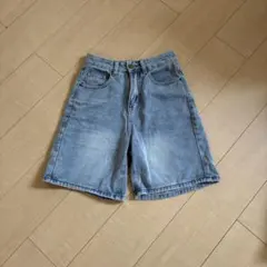 ハーフパンツ SHEIN デニム ブルー 青 ズボン S