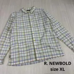 R. NEWBOLD チェック柄 長袖シャツ　XL