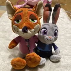 ディズニー ズートピア2 ペアぬいぐるみ ニック ジュディ