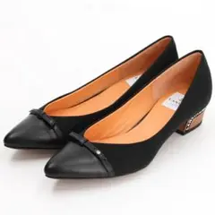 【LANVIN 】en Bleu パンプス ブラック 22.5cmのサムネイル