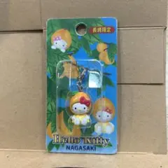 長崎限定　びわ　2001 ご当地キティ　ファスナーマスコット　レア