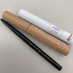 【コスメまとめ売り】アイブロウマスカラ・アイブロウペンシル・リップの3点