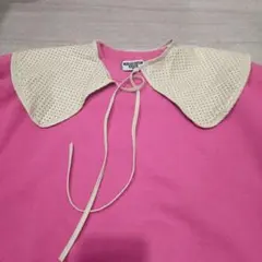 パンチングレザーの付け襟