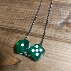 ハンドメイド サイコロネックレス ロカビリー パンク