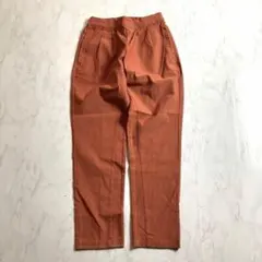 美品 テーパードパンツ オレンジ ウエストゴム ストレッチ 春夏 楽ちんのサムネイル