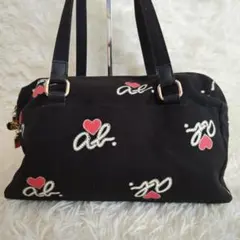 あかネココ様　agnis b. アニエスベー ミニボストンバッグ ブラック 総柄