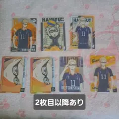 ハイキュー!! 月島蛍 カード キーホルダー 缶バッジセット