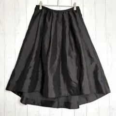 チェスティ黒S相当 美シルエットフィッシュテールフレアスカート オフィス 通勤