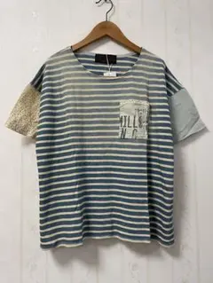 新品 CUBE SUGAR ボーダー柄 半袖Tシャツ Mのサムネイル