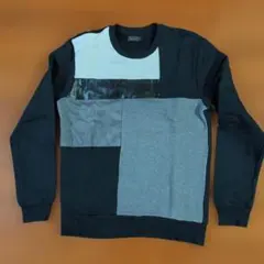 ZARA MAN パッチワークトレーナー