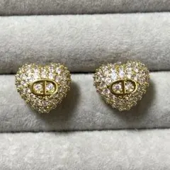 1119 ピアス　ロゴピアス　CD ハート