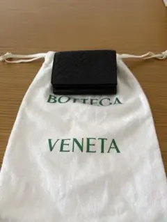 Bottega Veneta ブラック 三つ折り財布