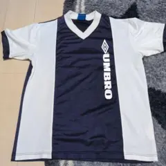 UMBRO Vネックシャツ ネイビー/ホワイト