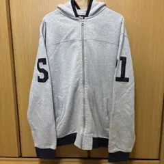 80s BIG YANK 裏サーマル ダブルフェイス 灰 L アルミジップ 片爪 