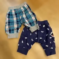 ベビー半ズボン　ハーフパンツ　80 ２枚セット