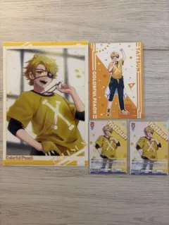 カラフルピーチたっつんクリアポスター1 セブンイレブンブロマイド　ヴァイスセット