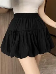 SHEIN バルーンスカート ブラック 黒 XL