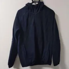 ブラック(黒) フルジップ フリースパーカー