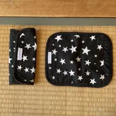 3点セット　抱っこ紐カバー　よだれカバー　リバーシブル　黒　ベビー用品　エルゴ