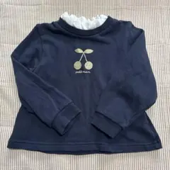 petit main ネイビー トレーナー 90cm