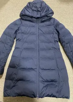 ユニクロ ネイビー ダウンジャケット ロング Sサイズ