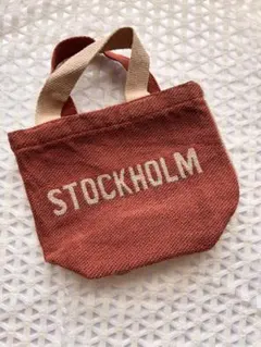 [新品未使用] ストックホルムロゴ　 ミニバック