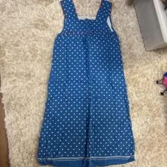 DENIM & DUNGAREE ドット柄 ノースリーブ ワンピース 145のサムネイル