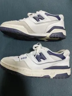 New Balance 550 ホワイト ネイビー スニーカー　28のサムネイル