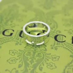 美品 GUCCI グッチ アクセサリー Gロゴ シルバー リング 指輪 20号