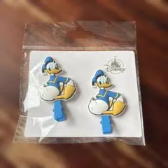 新品　Disney ドナルドダック ヘアクリップ2個セット