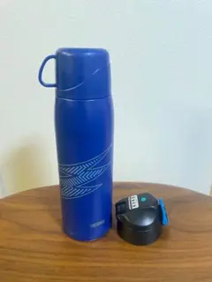 1L 2way 直飲み、コップ飲み、THERMOS 青色 水筒 カップ付き