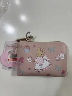 【美品♡未使用】青木美沙子✖️しまむら　マロンクリーム　ポーチ付きエコバッグ