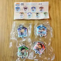 名探偵コナン【隻眼の残像】くら寿司　ビッくらポン　ラバーキーホルダー 4個セット