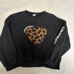 LOVE BOAT ブラック トレーナー 130
