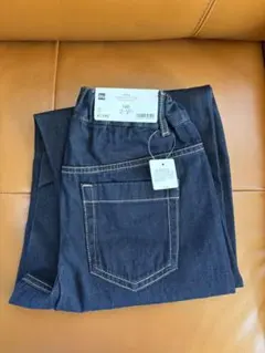 新品 2026年購入 GU バレルレッグジーンズ ラインストーン 140
